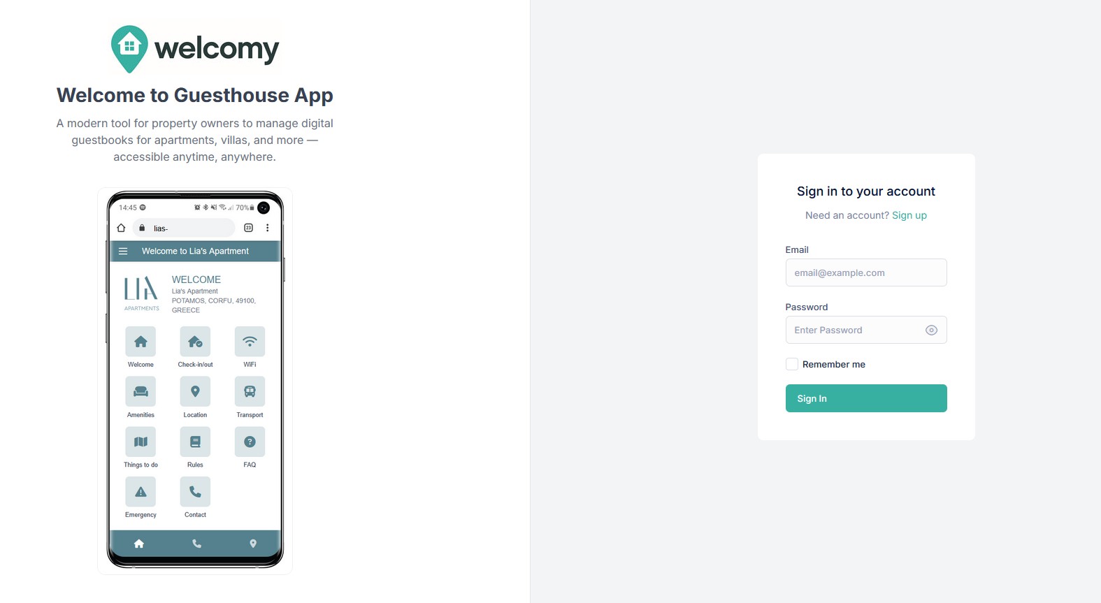 Case Study: Welcomy – A Custom Digital Guidebook Platform for Property Hosts